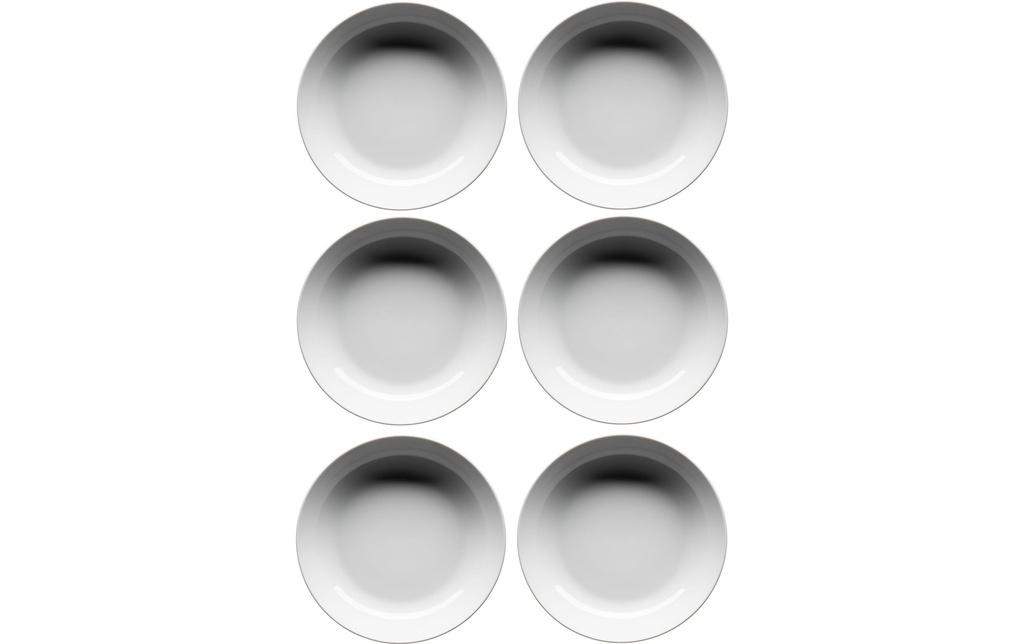 Mäser Assiette de soupe et de pâtes Barca 20.5 cm, 6 pièces, blanc