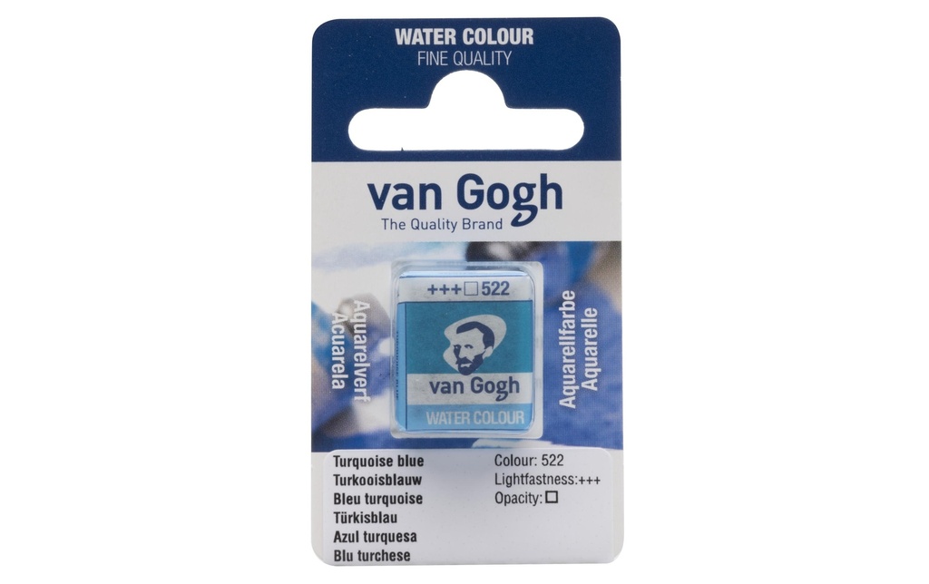 Van Gogh Peinture pour aquarelle 522 Bleu turquoise, 1 pièce