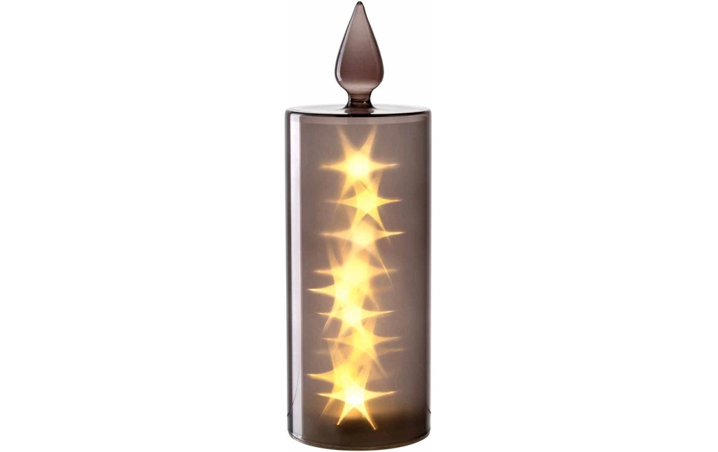 LEONARDO Bougie Silenzio LED, 30 cm, gris