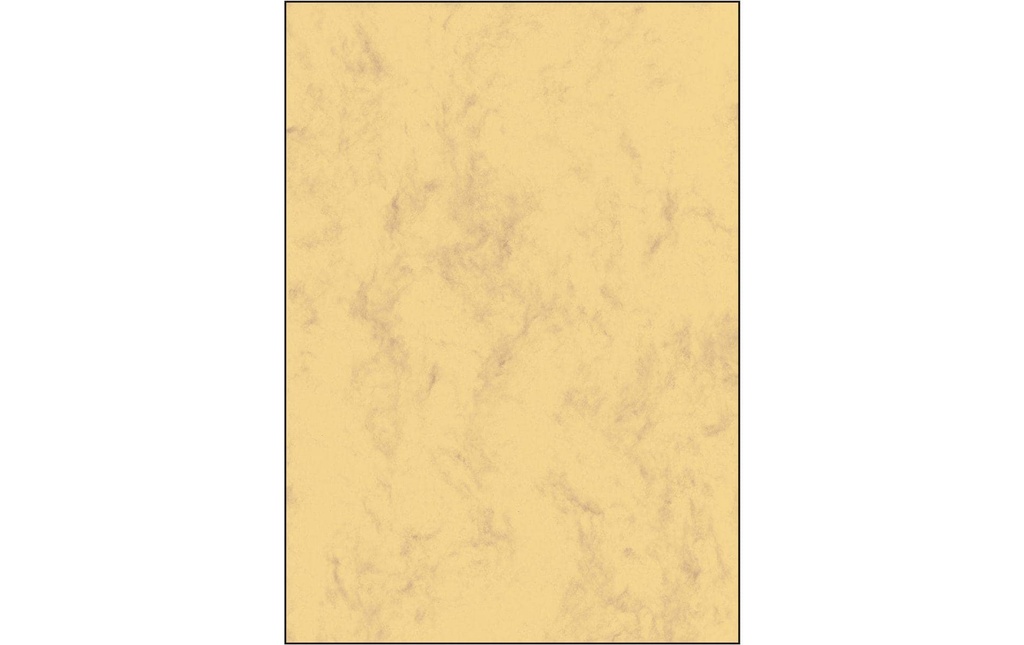 Sigel Papier à motif Papier marbré A4, 90 g, 100 feuilles, brun sableux