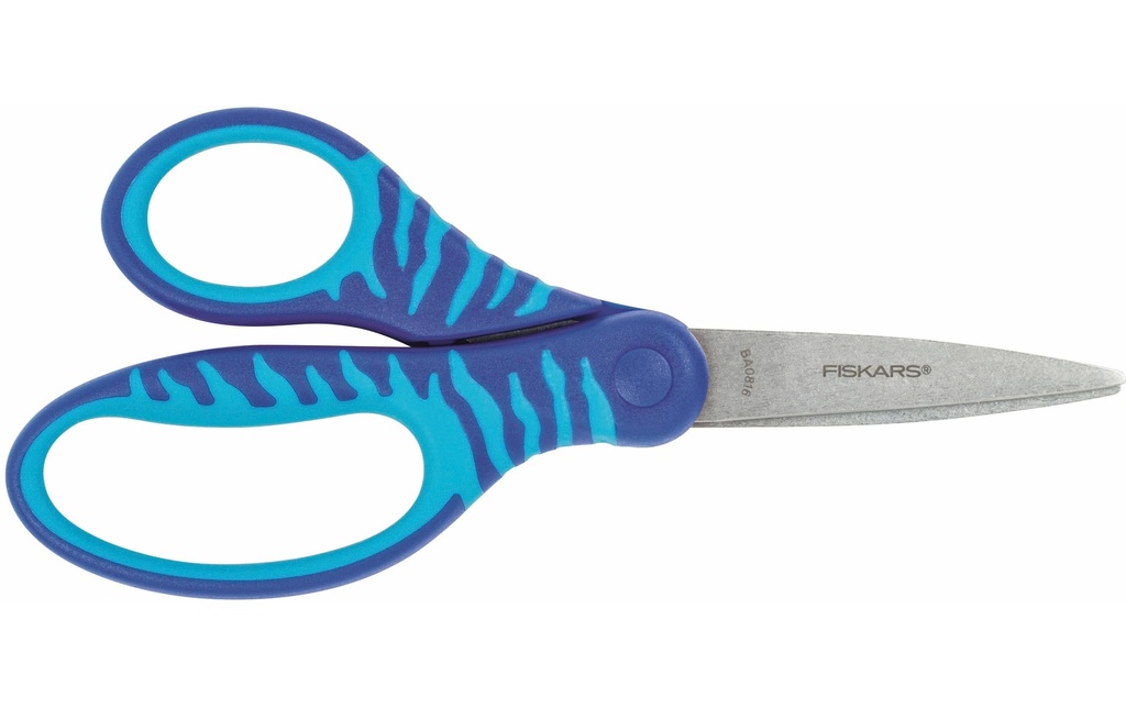 Fiskars Ciseaux pour enfants Softgrip bleu 15 cm, Acier inoxydable, Universel