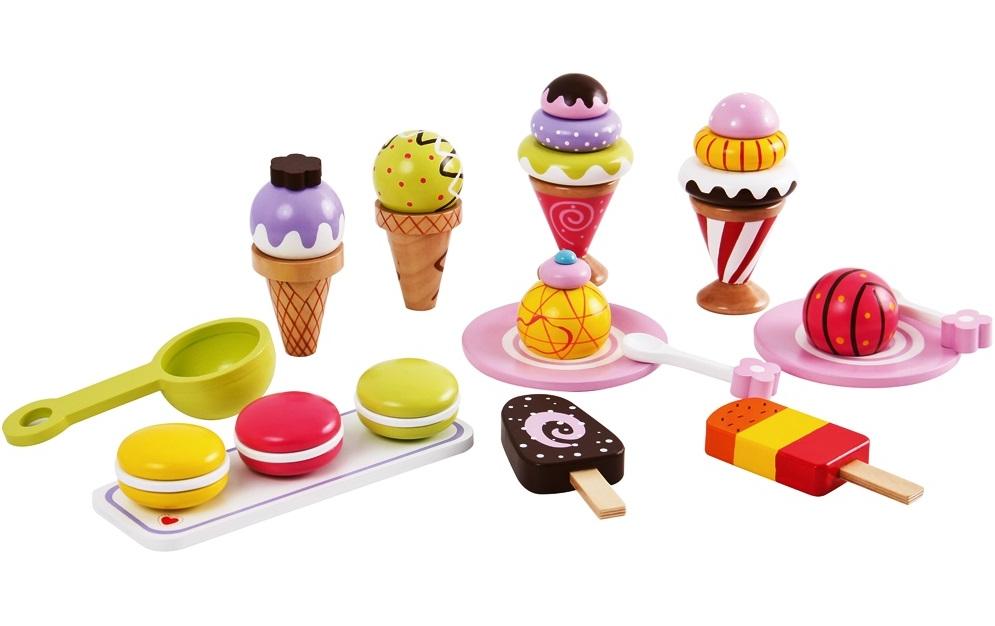 Spielba Holzspielwaren Aliments jouets Set de glace