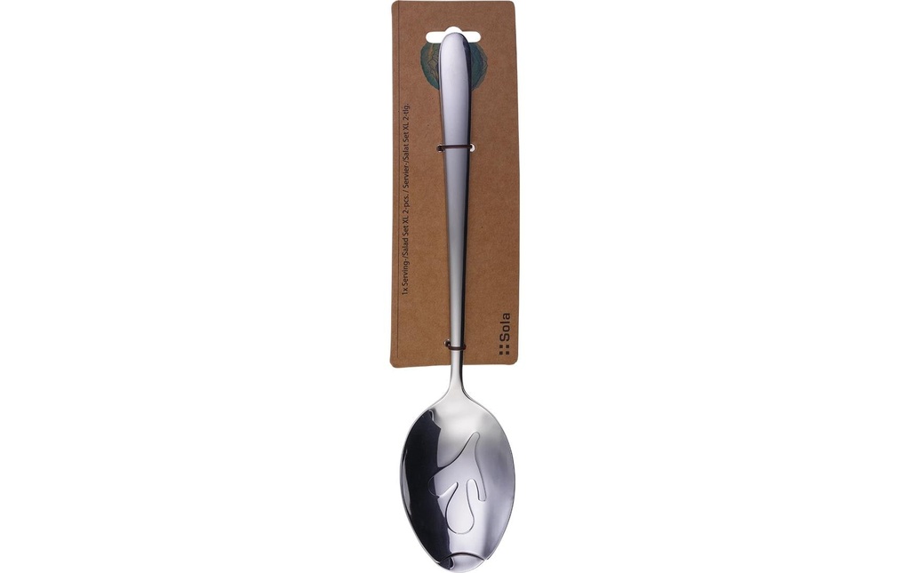 Sola Couverts à salade Basic Alpha XL, poli, en 2 parties