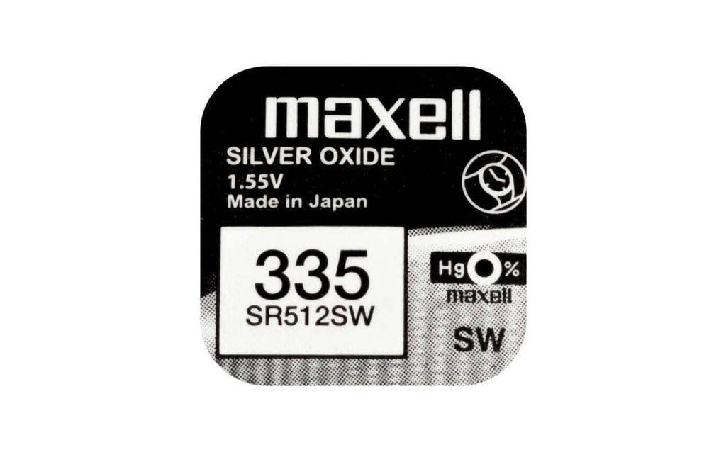 Maxell Europe LTD. Pile bouton 335 SR512SW , 10 Pièce/s