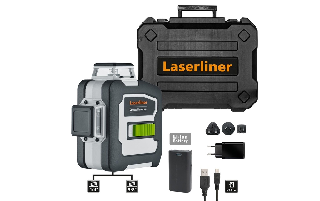 Laserliner Laser à lignes croisées CompactPlane 3G Pro 30 m