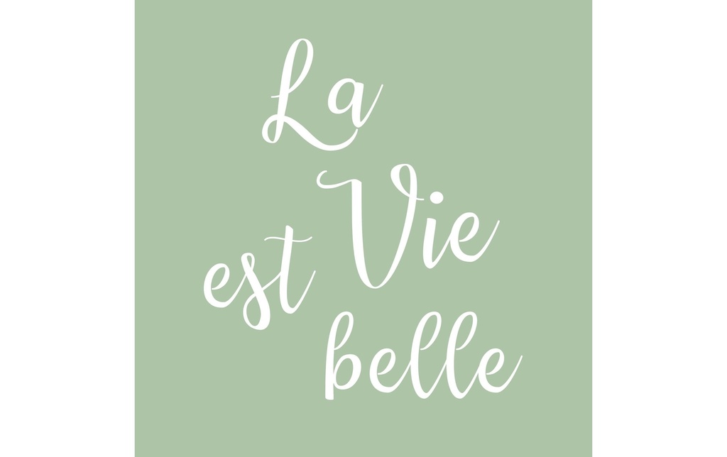 Braun + Company Serviettes en papier La vie est belle, 33 cm x 33 cm, 20 Pièce/s