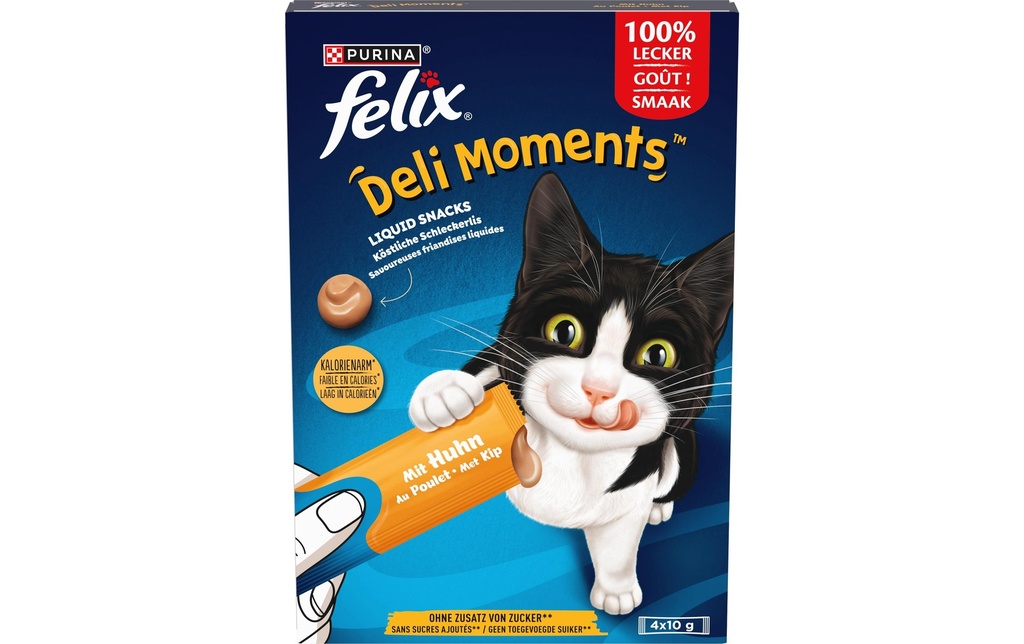 Felix Collation pour chat Deli Moments poulet 4 x 10g