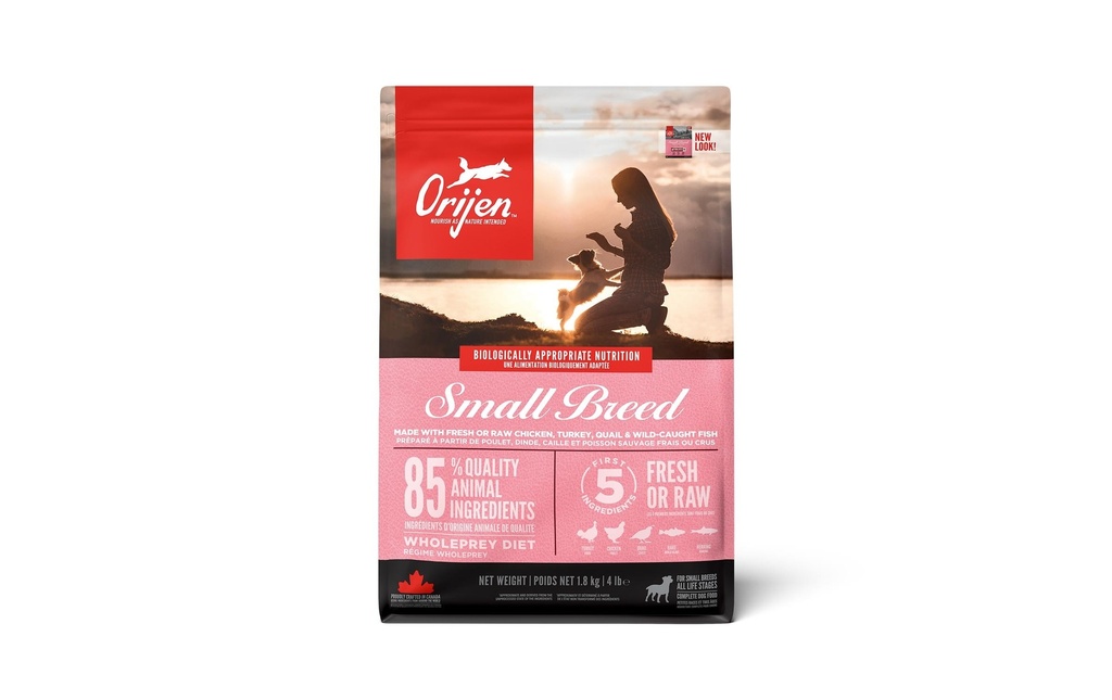 Orijen Alimentation sèche Dog Adult Small Breed avec de la dinde, 1.8 kg