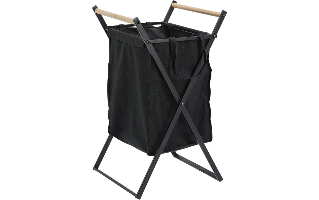 Zeller Present Corbeille à lessive 8.68 l, Noir/Brun
