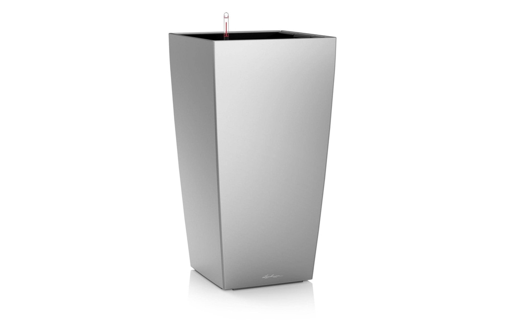 Lechuza Pot à fleur Cubico Premium 30 Argenté