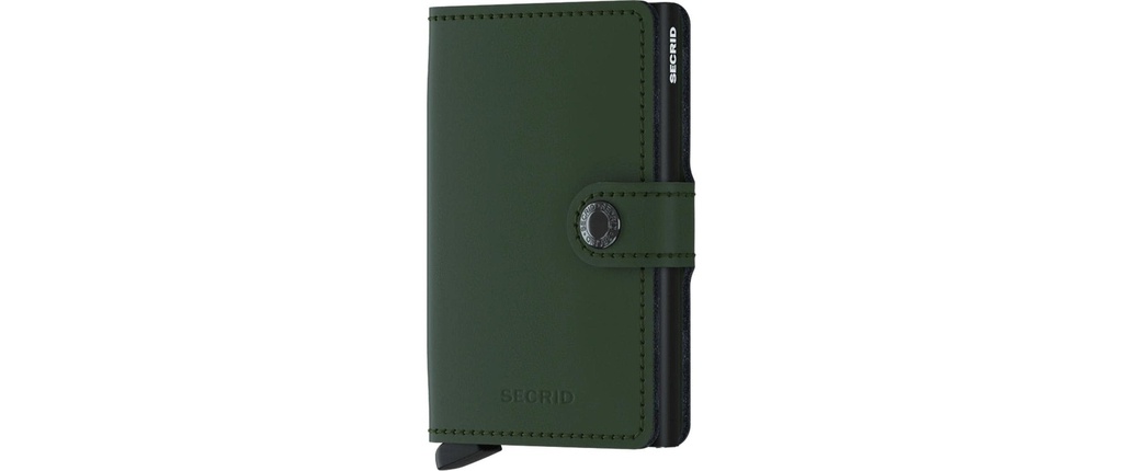 SECRID Portefeuille Mini portefeuille Vert mat noir
