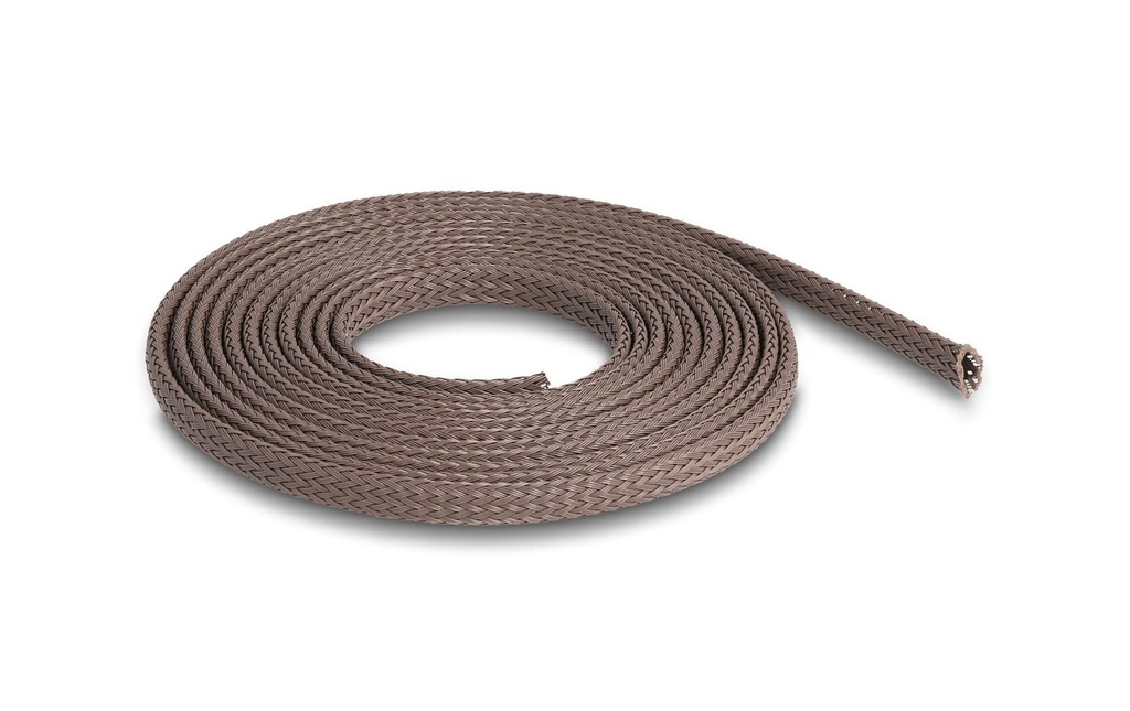 Delock Manchon tressé résistant au rongeurs, 2 m x 6 mm Brun