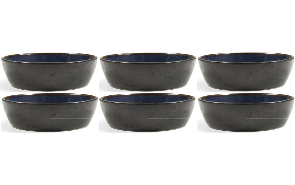 Bitz Bol de soupe 18 cm, 6 Pièce/s, Noir/Bleu foncé