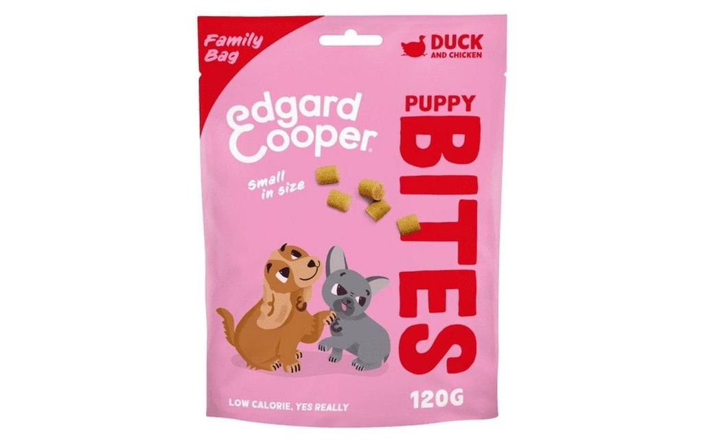 Edgard & Cooper Friandise Puppy Bites canard & poulet, 120 g
