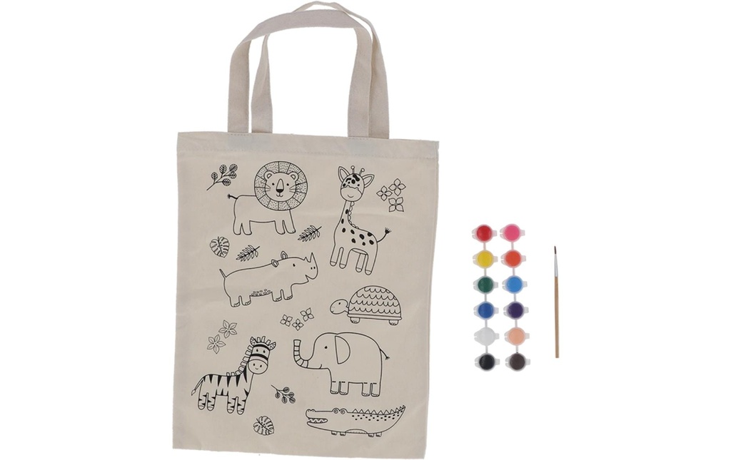 Esschert Design Sac de transport Jungle Polyester, 1 Pièce/s, Beige
