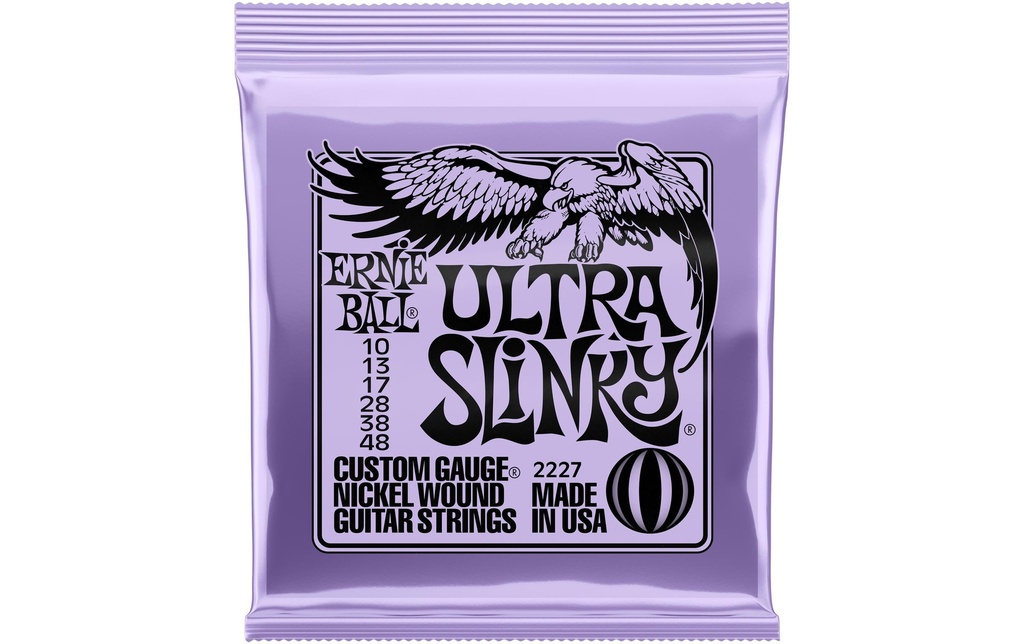 Ernie Ball Cordes de guitare 2227 Ultra Slinky – Ultra 10 - 48