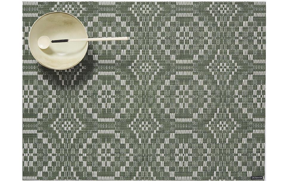 Chilewich Set de table Overshot Thym, 36 x 48 cm