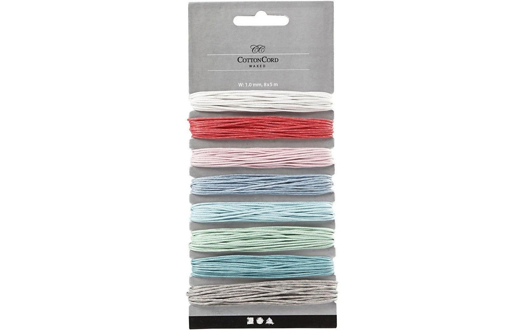 Creativ Company Cordon en coton 1 mm 8 x 5 m