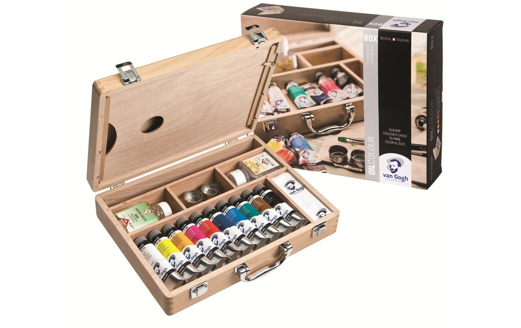 Van Gogh Peinture à l’huile Boîte de peinture de base, multicolore