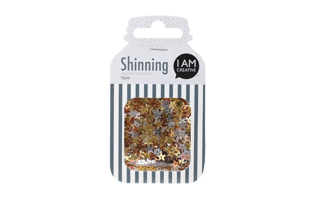 I AM CREATIVE Paillettes étoile, 12 g