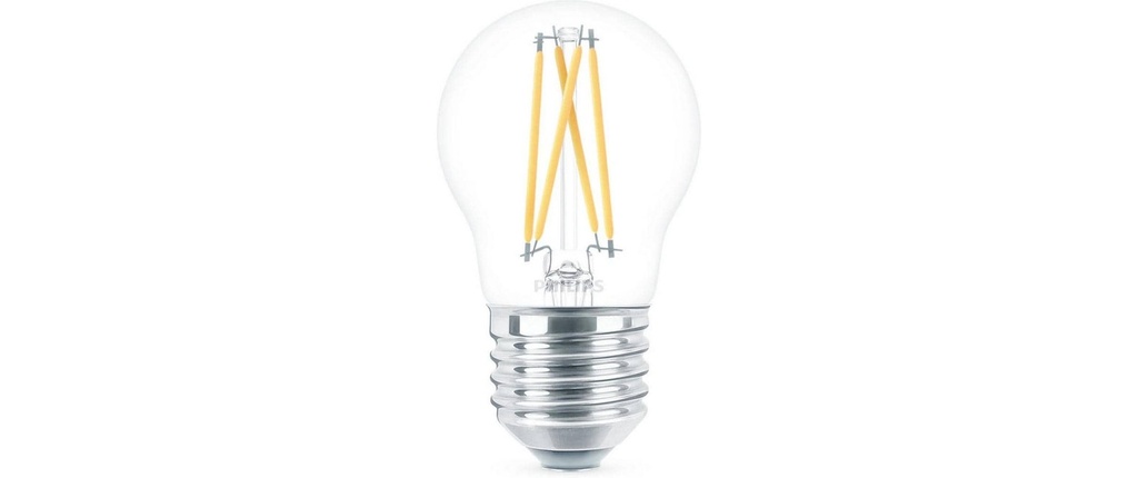 Philips Lampe LEDcla 40W E27 P45 CL WGD90 Blanc chaud (WW)
