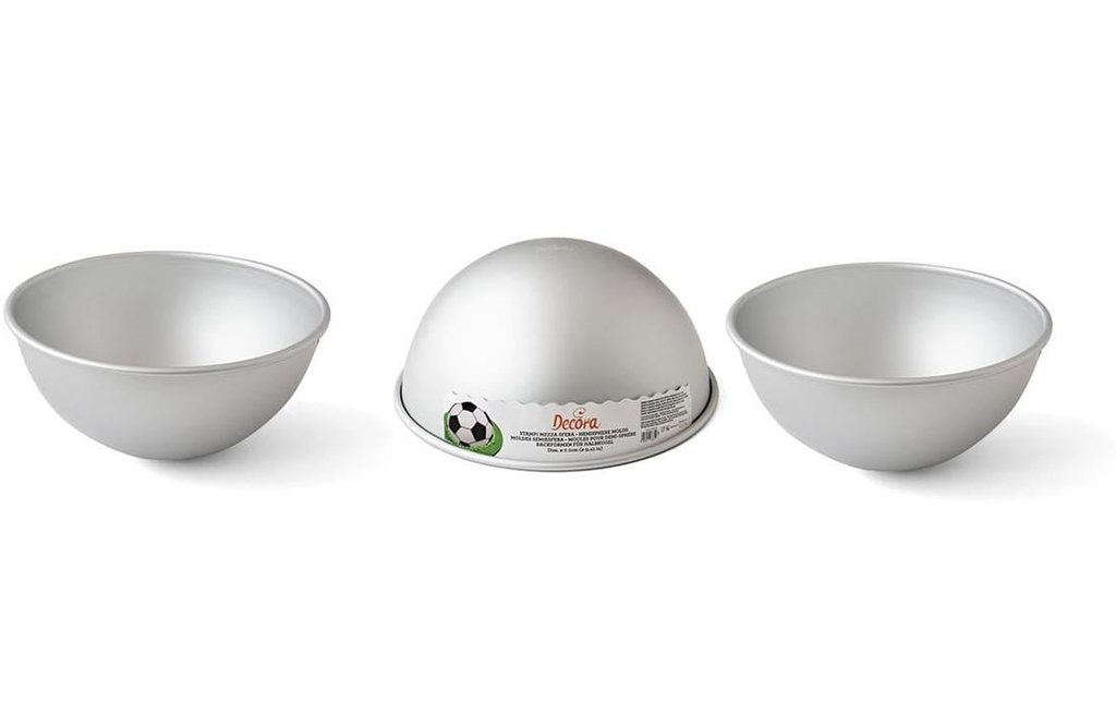 Decora Moule à pâtisserie à motif Demi-sphère, Ø 10 cm, 3 pièces