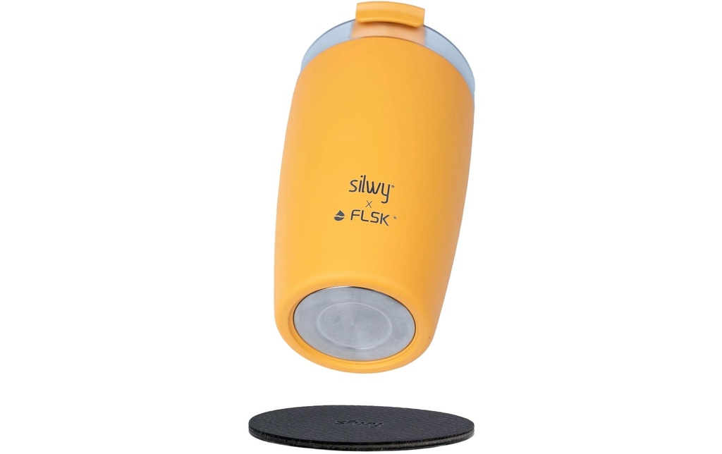 Silwy Gobelet thermique magnétique Sunrise Jaune