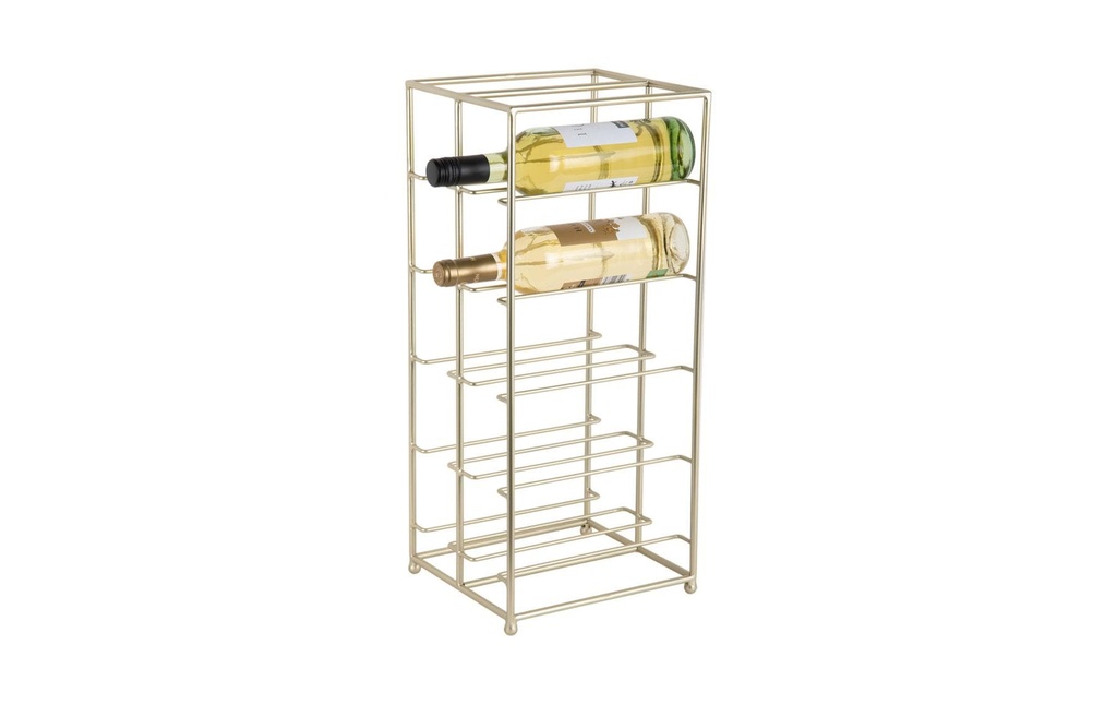 present time Range-bouteilles de vin Duo Floor 57 x 25 cm, or