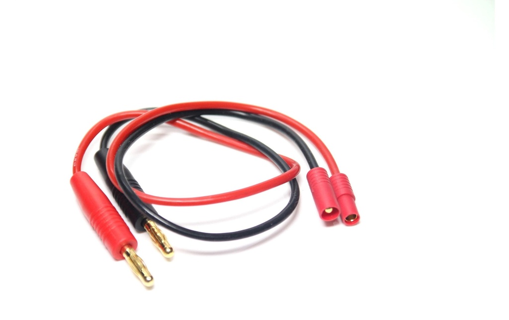 EP Câble chargeur Fiche banane de 4 mm zu Connecteur en or de 3,5 mm