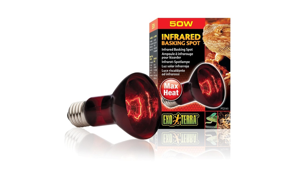 Exo Terra Lampe pour terrarium Infrared Basking Spot E27, R20/50W