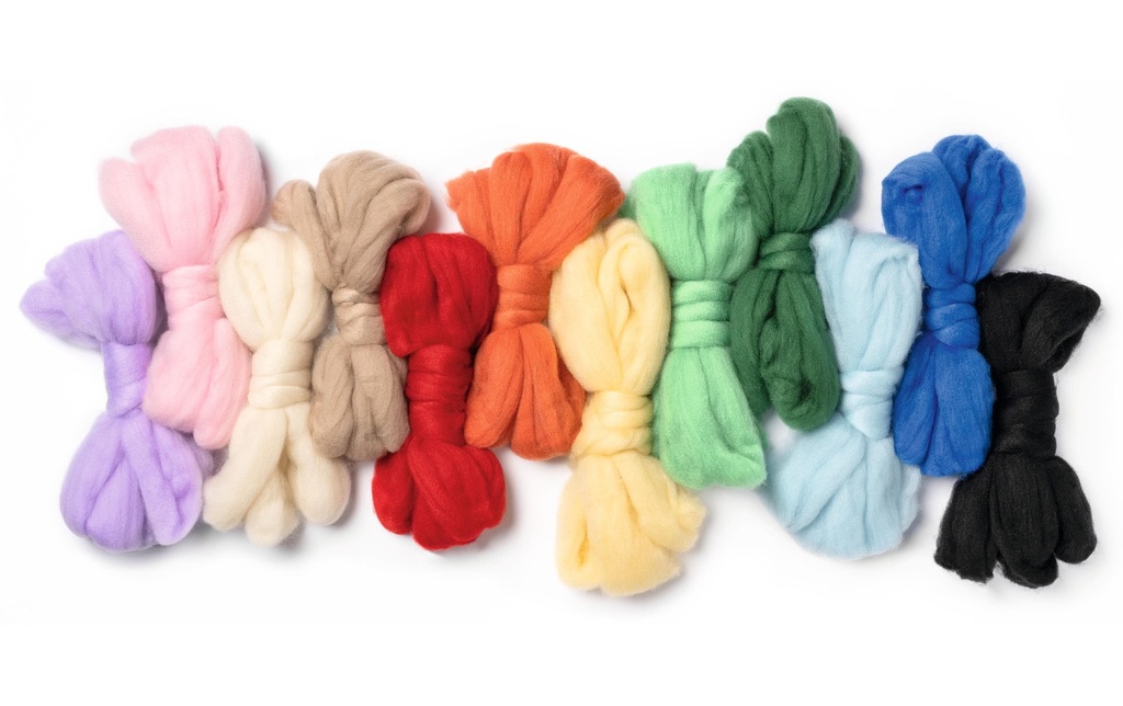 FOLIA Laine feutrée RAINBOW, 360g (12 pces)