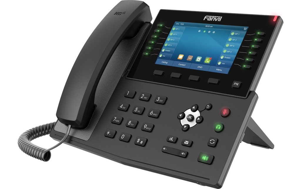 Fanvil Téléphone de bureau X7C Noir