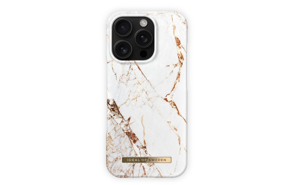 Ideal of Sweden Coque arrière iPhone 16 Pro Or de Carrare