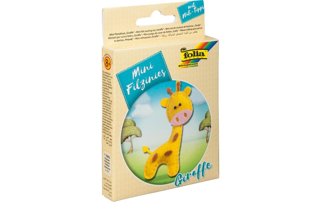 FOLIA Mini feutrines girafe (13 pces)