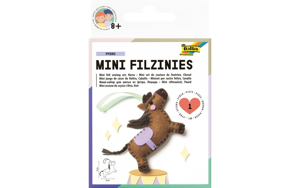 FOLIA Mini feutrines cheval (11 pces)