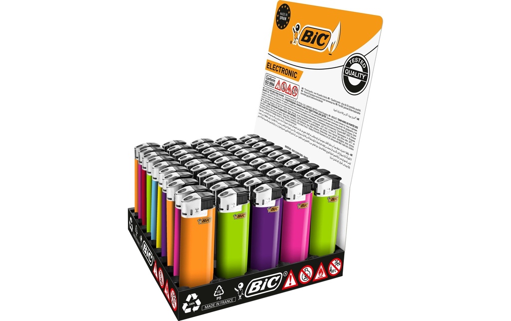 BIC Briquet électronique J38 Assorti
