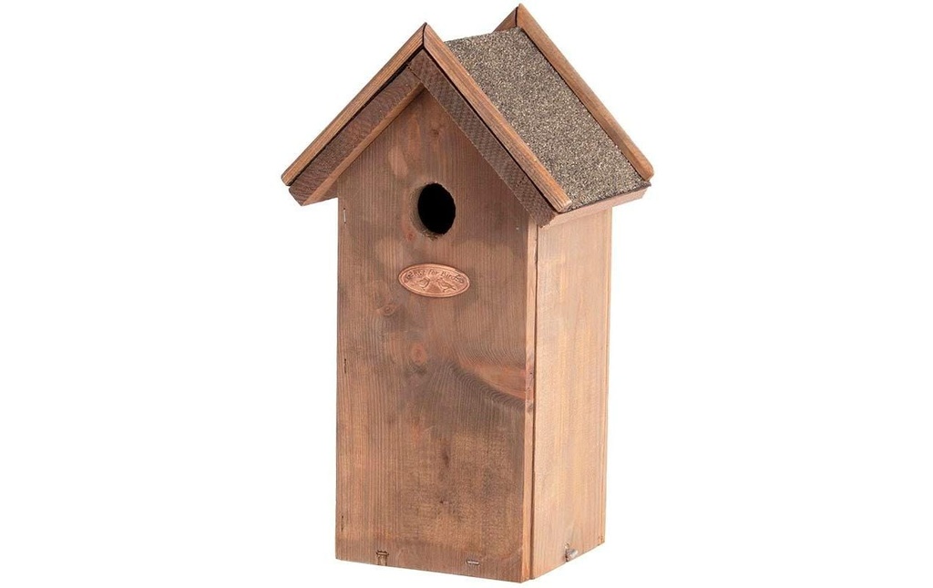 Esschert Design Nichoir Mésange charbonnière avec toit en bitume