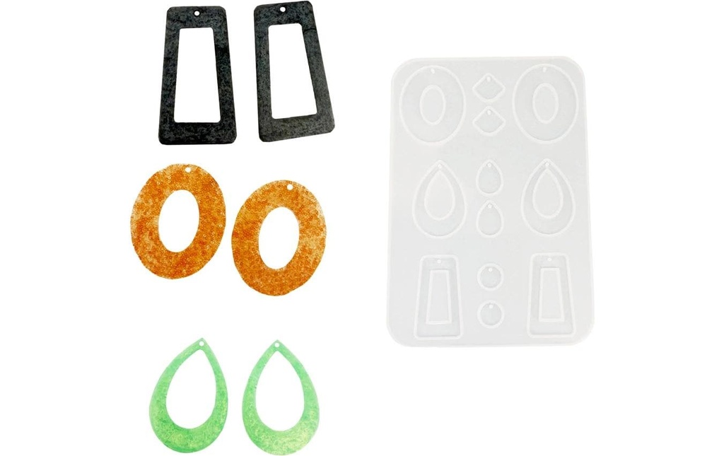 Reslin Moule à couler Silicone Boucles d'oreilles