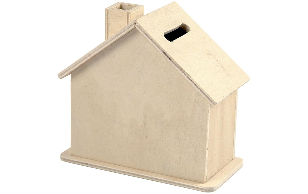 Creativ Company Article en bois Tirelire Forme de la maison