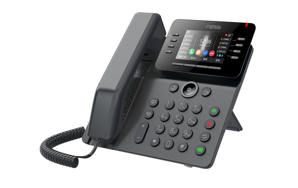 Fanvil Téléphone de bureau V64 Noir
