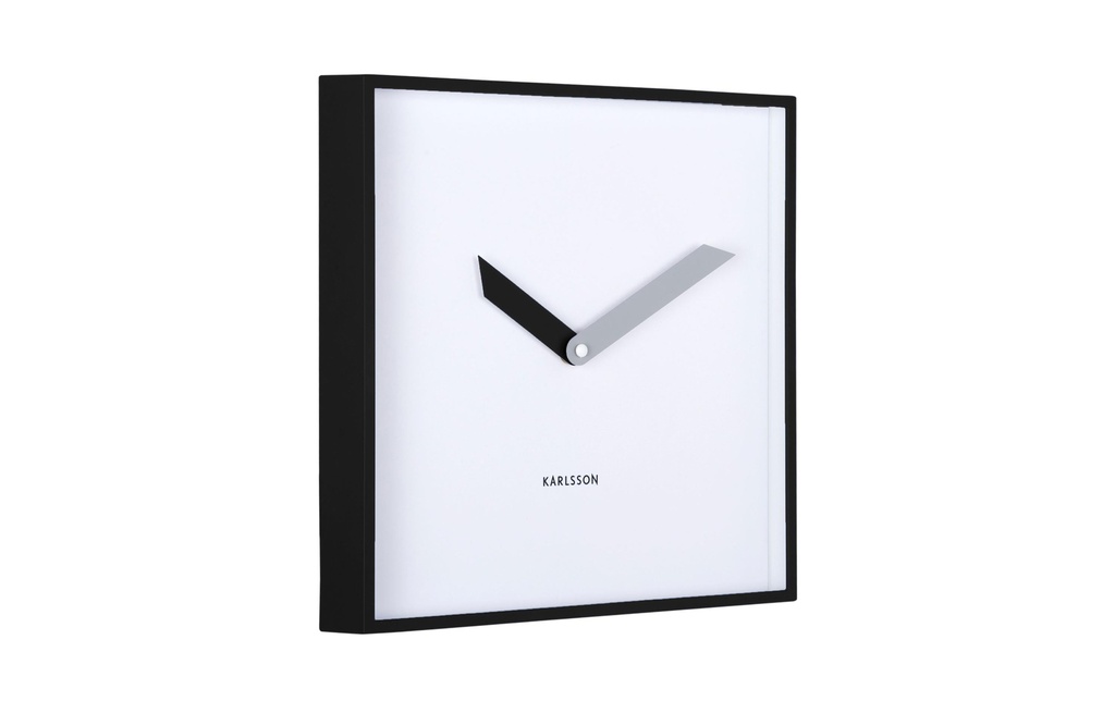 KARLSSON Horloge murale Cool Retro Cuadrado 28,3 x 28.3 cm, noir