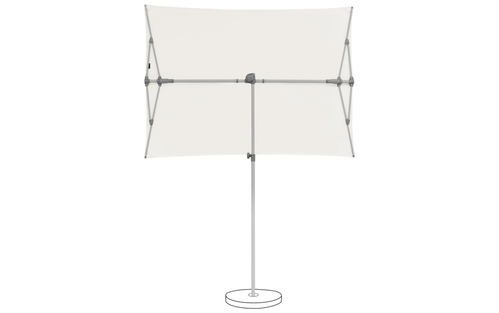 Suncomfort by Glatz Parasol Flex Roof Blanc sable, 195 x 140 mm