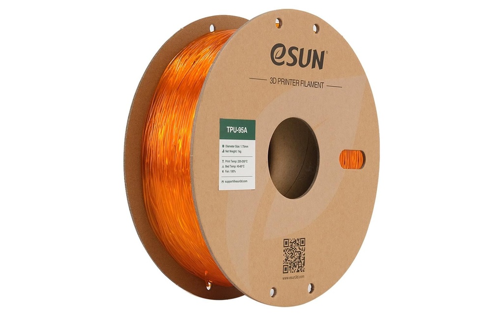 eSun Filament TPU-95A Orange 1.75 mm 1 kg