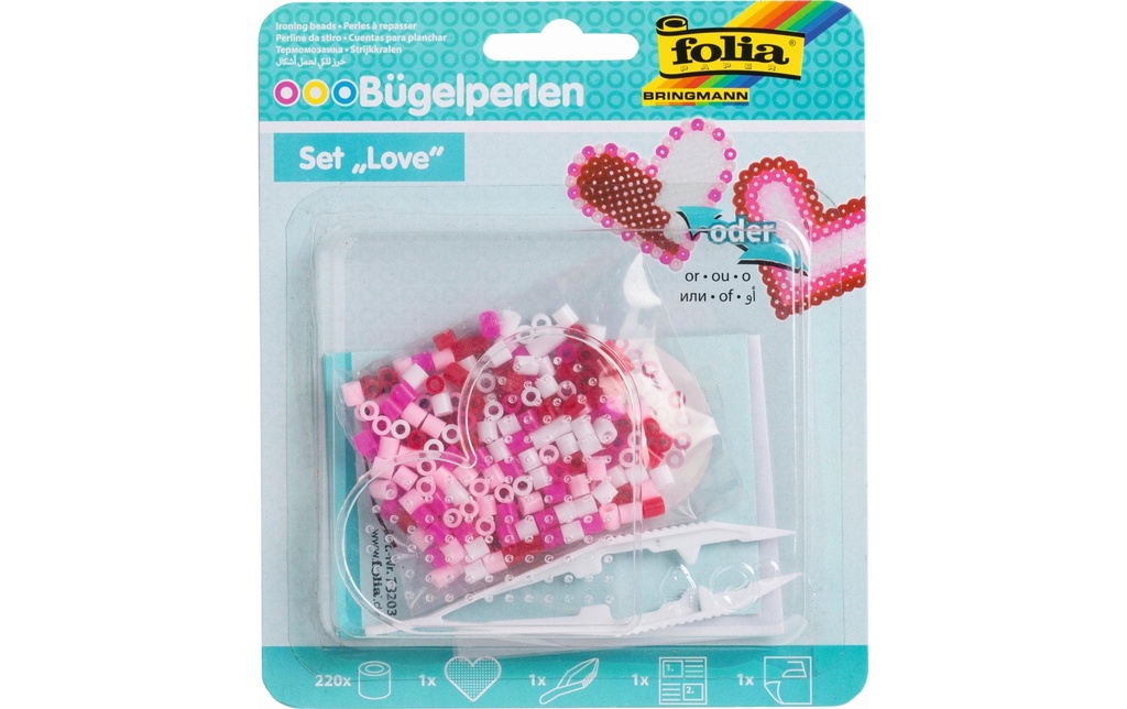 FOLIA Set perles à repasser SWEETHEA (222 pces)