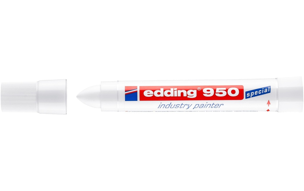 edding Marqueur avec pointe en pâte 950 Blanc