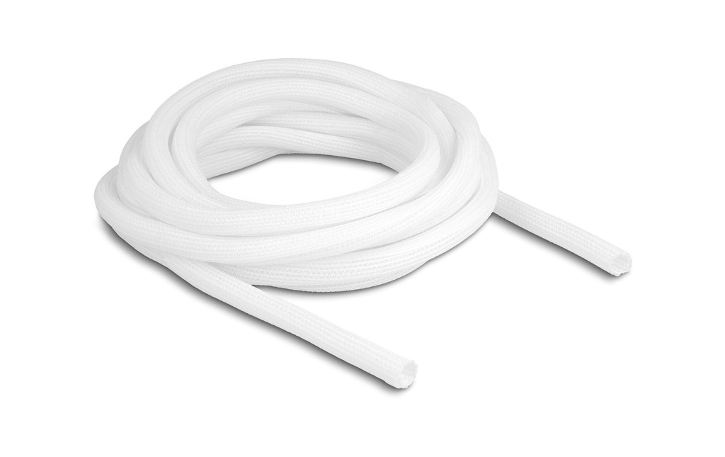 Delock Manchon tressé autofermant 5 m x 9 mm Blanc