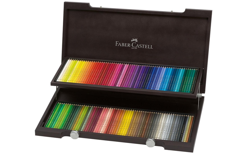 Faber-Castell Crayons de couleur Polychromos Coffret en bois de 120
