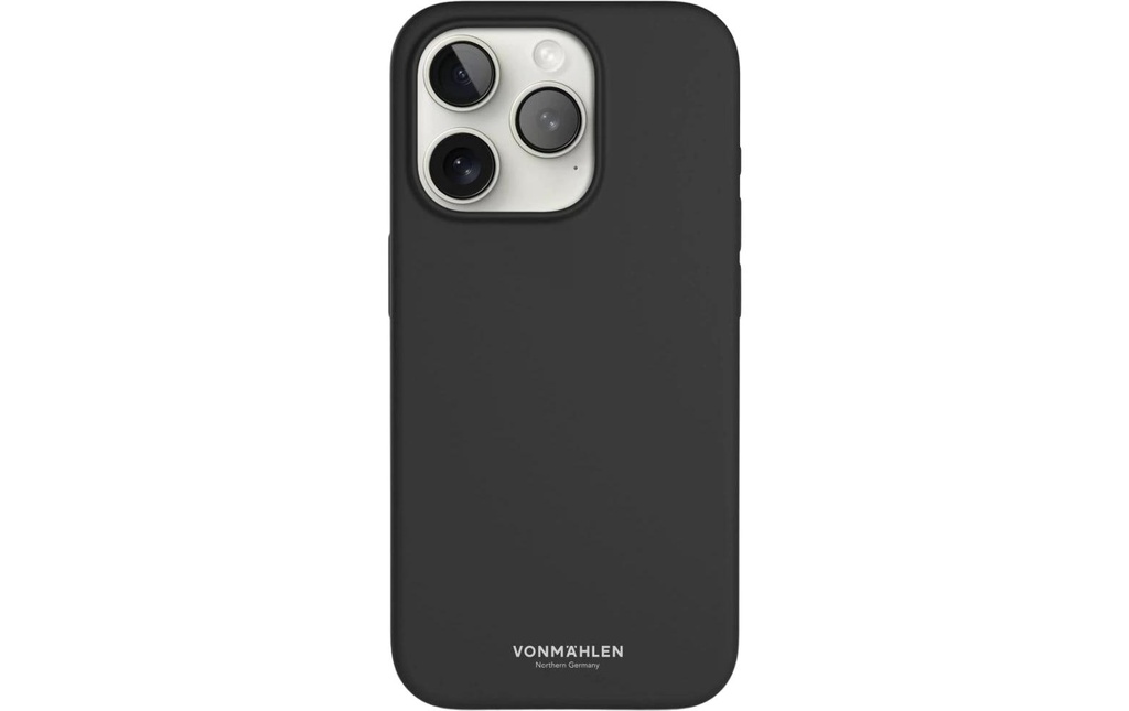 Vonmählen Coque arrière Eco Silicone iPhone 15 Pro Black