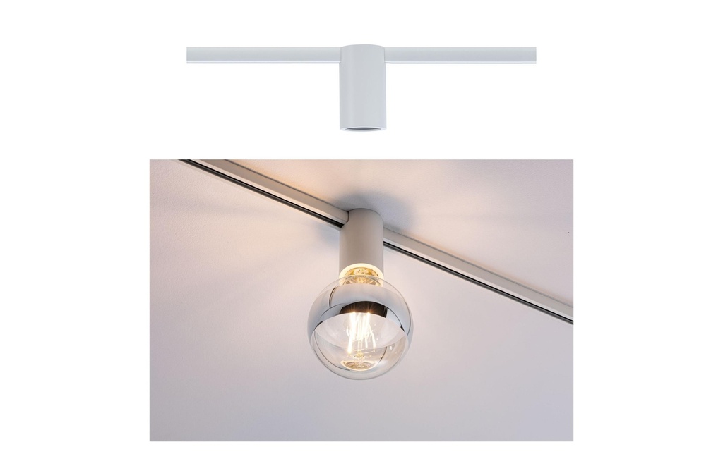 Paulmann Spot sur rail URail Ceiling Socket, E27, 20 W, blanc