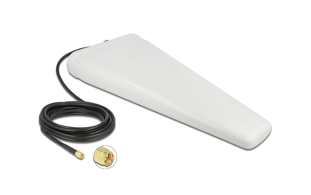 Delock Antenne LTE Extérieur, SMA, 5m Kabel SMA 11 dBi Secteur